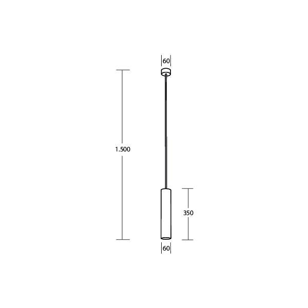Brumberg Leuchten - Decken-/Wandleuchte Pendelleuchte 1x GU10 57417180