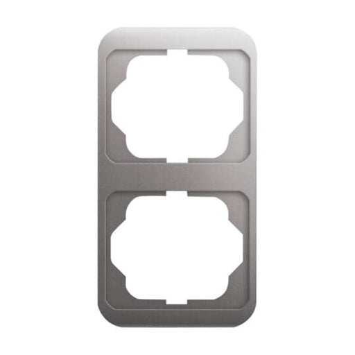 Busch-Jaeger - Abdeckrahmen Rahmen 2-fach 1732-20 platin, senkr.,alpha − 1 Stück by Busch-Jaeger
