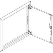 ABN - Tür/Bedientableau (Schaltschrank) Blendrahmen mit Volltüre GBRU23T f.Flachvert.,2x3reih