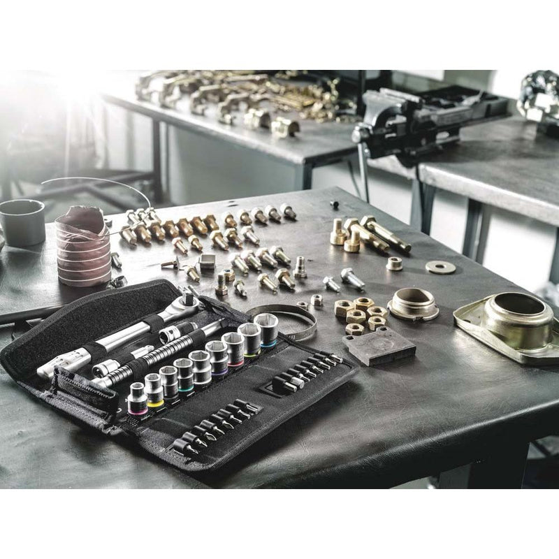 Wera - Werkzeugset Zyklop Metall-Knarrensatz 004048 3/8"-Antrieb, 28-tlg