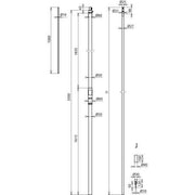 DEHN - Fangeinrichtung für Blitzschutz Fangeinrichtung m. Leitung HVI PO 27 L6 #819430 MSR3500FSP1000GFKV2A