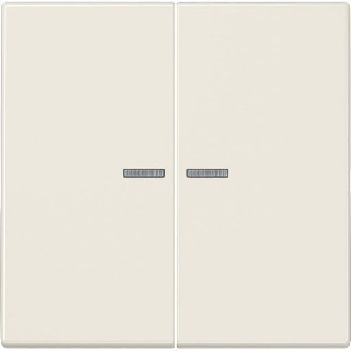 Jung - Bussystem-Tastsensor KNX RF Taster 2fach LS 10921 ST RF Duroplast, Serie LS
