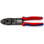 Knipex - Presswerkzeug Kabelschuhe/Verbinder, Aderendhülsen, Schirmanschluss Crimpzange 97 21 215 SB 230mm