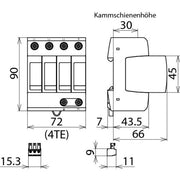 DEHN - Überspannungsableiter für Energietechnik/Stromversorgung ÜS-Ableiter DEHNguard DG M TT 275 FM