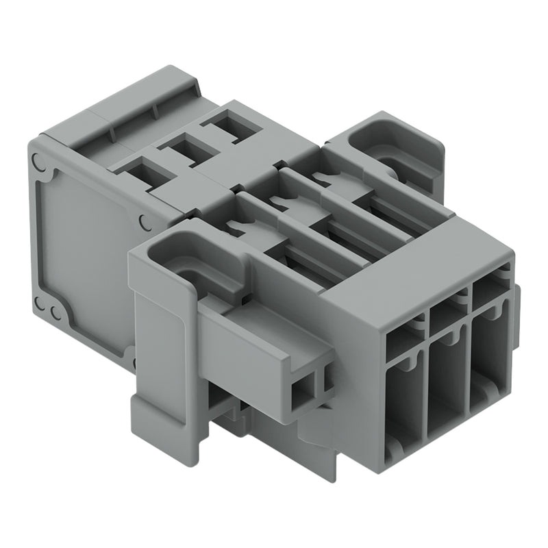 WAGO - Ein- und mehrpolige Klemmenleiste 1-Leiter-Stiftleiste 769-603/004-000 CAGECLAMP,4mm²,gr − 50 Stück