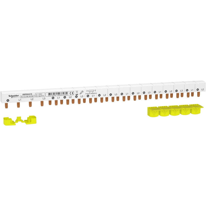 Schneider Electric - Phasenschiene Stift 4P FI R9PXH418 18mm Abstand 63A