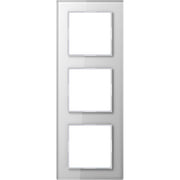 Jung - Abdeckrahmen Glasrahmen 3-fach aws AC 583 GL WW waage/senkrecht
