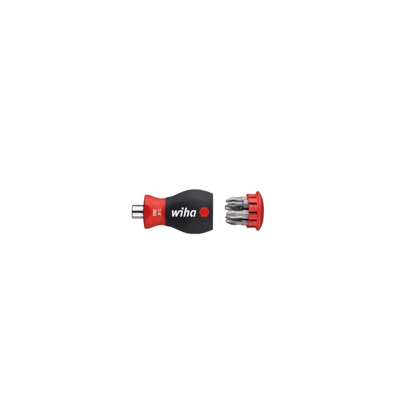 Wiha - Bit-Schraubendreher Schraubendreher+BitMagazin SB380102 PZ, PH m.6 Bits,1/4"