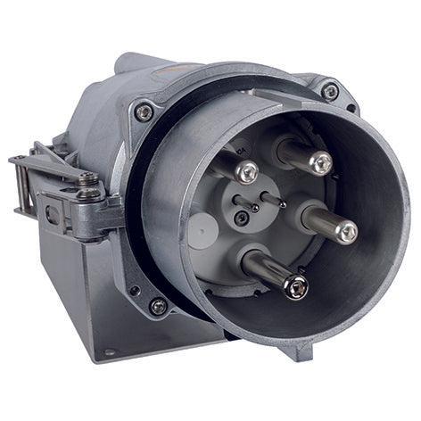 Mennekes - Hochstrom-Rundsteckvorrichtung Wandstecker 75389 400A,4p,6h,400V,IP67 − 1 Stück by Mennekes
