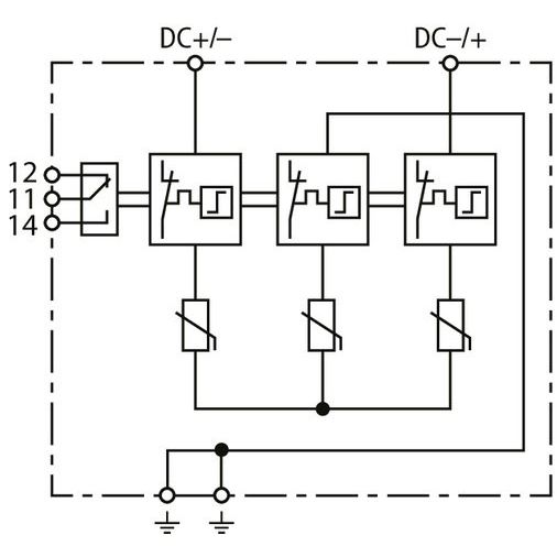 DEHN - Kombi-Ableiter für Energietechnik Kombiableiter DCB YPV 1200 FM DEHNcombo YPV FM