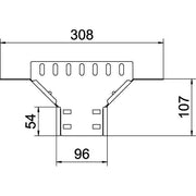 OBO Bettermann - Anbau-Abzweigstück für Kabelrinne Anbau-Abzweigstück RAA 310 FS Kabelrinne 35x100