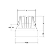 Brumberg Leuchten - Downlight/Strahler/Flutlicht LED-Einbaudownlight 350 mA 12225003
