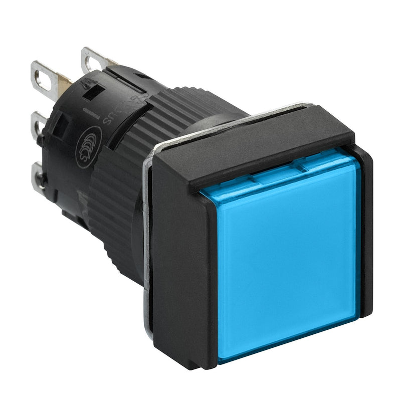 Schneider Electric - Drucktaster, Komplettgerät Drucktaster, blau XB6ECA61P o. Rastung, 1W − 5 Stück