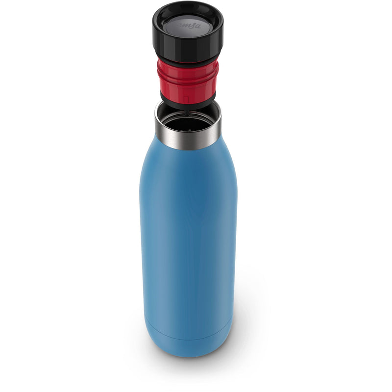 Emsa - Zubehör/Ersatzteile für Kleingeräte Trinkflasche BLUDROP basic aq-bl 0,5L basic aqua blue