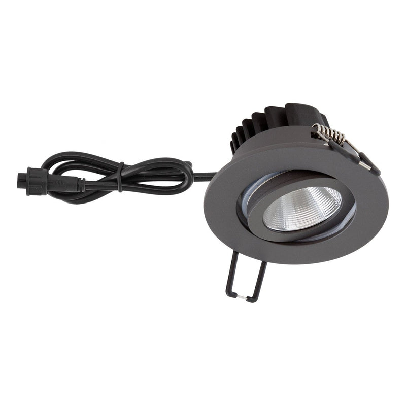 EVN Lichttechnik - Downlight/Strahler/Flutlicht LED-Einbauleuchte IP65 PCE650061602 350mA 3000K sw-ant