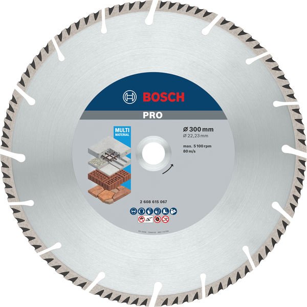 Bosch - Trenn-/Schleifscheibe PRO Multi Material 2608615067 Diamanttrennscheibe