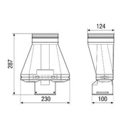 Maico - Zubehör/Ersatzteile für Ventilatoren Adapter MA-AD1-90 Nennweite 90