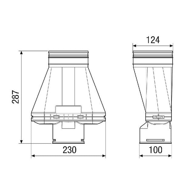 Maico - Zubehör/Ersatzteile für Ventilatoren Adapter MA-AD1-90 Nennweite 90