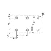 WAGO - Leiterplattenklemme THR-Leiterplattenklemme 2086-3108/997-607 − 940 Stück
