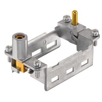Harting - Modulträgerrahmen für Industriesteckverbinder HMC Gelenkrahmen 09142100303 10B für 3 Module − 2 Stück