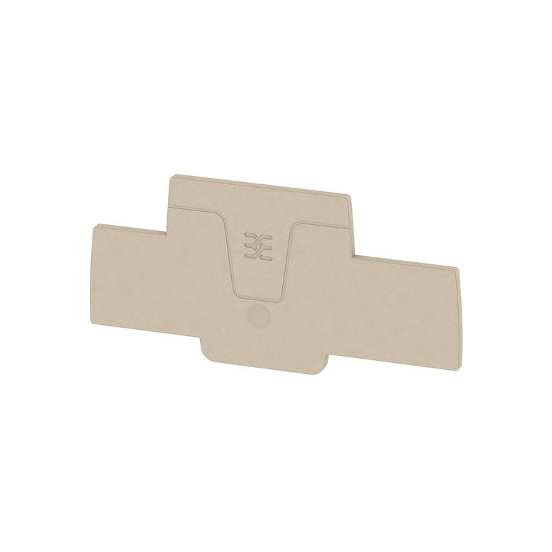Weidmüller - Abschluss- und Zwischenplatte für Reihenklemme Abschlussplatte AEP 2T 2.5 beige − 20 Stück