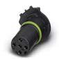 Phoenix Contact - Rundsteckverbinder, feldkonfektionierbar (Industriesteckverbinder) Einbausteckverbinder SACC-CI-M12F#1457649 − 100 Stück