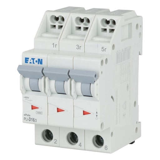 Eaton - Leitungsschutzschalter PLI-D16/3 D 16A, 3p Steckkl