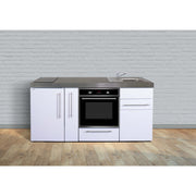 Stengel - Mini-Küche Miniküche Premiumline MPBSG180AKSGKFliBreS Schiefergrau