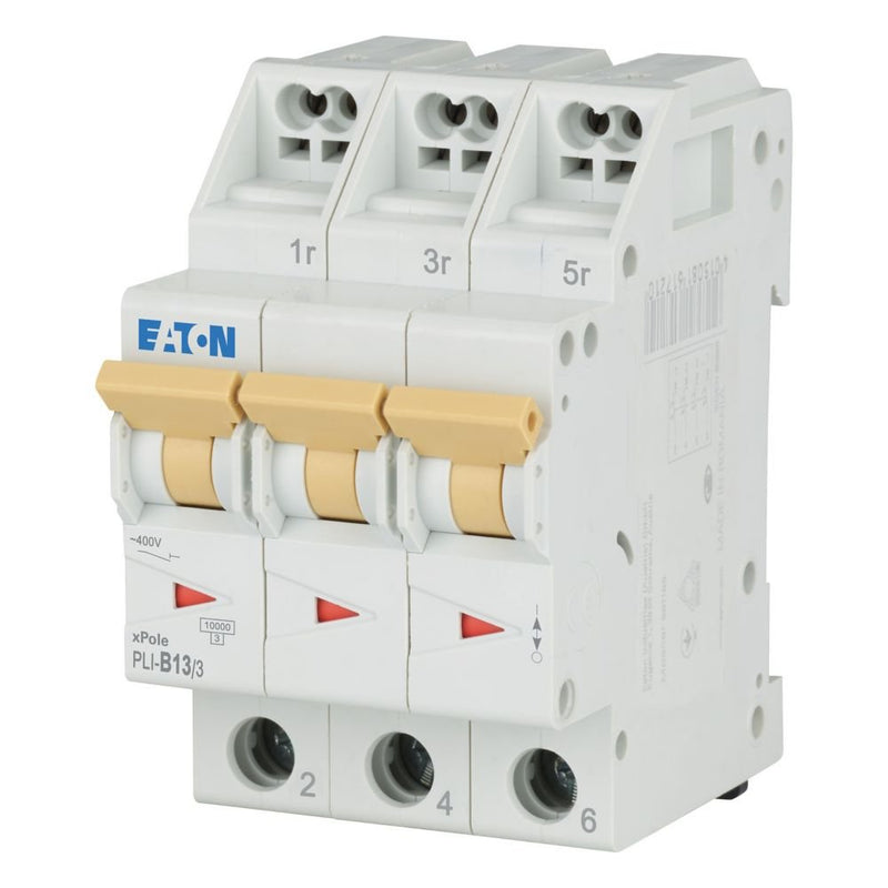 Eaton - Leitungsschutzschalter PLI-B13/3 B 13A, 3p Steckkl