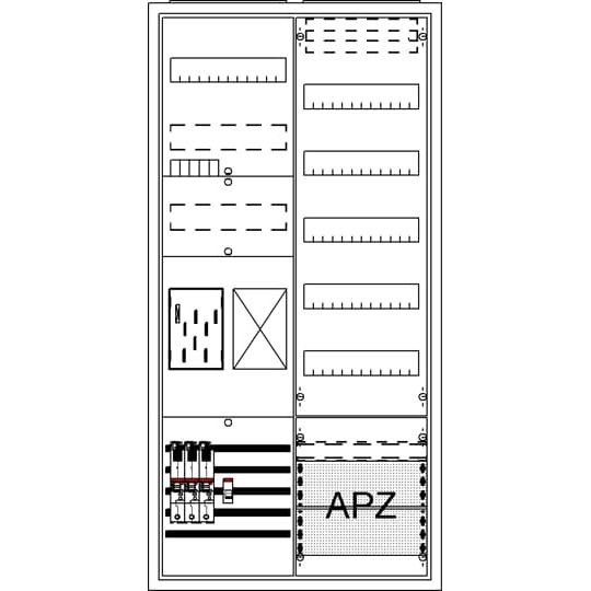 Striebel&amp;John - Zähler-Komplettschrank Komplettschrank BA27CB6 APBKE-IA271Z1R1V5A2  − 1 Stück

