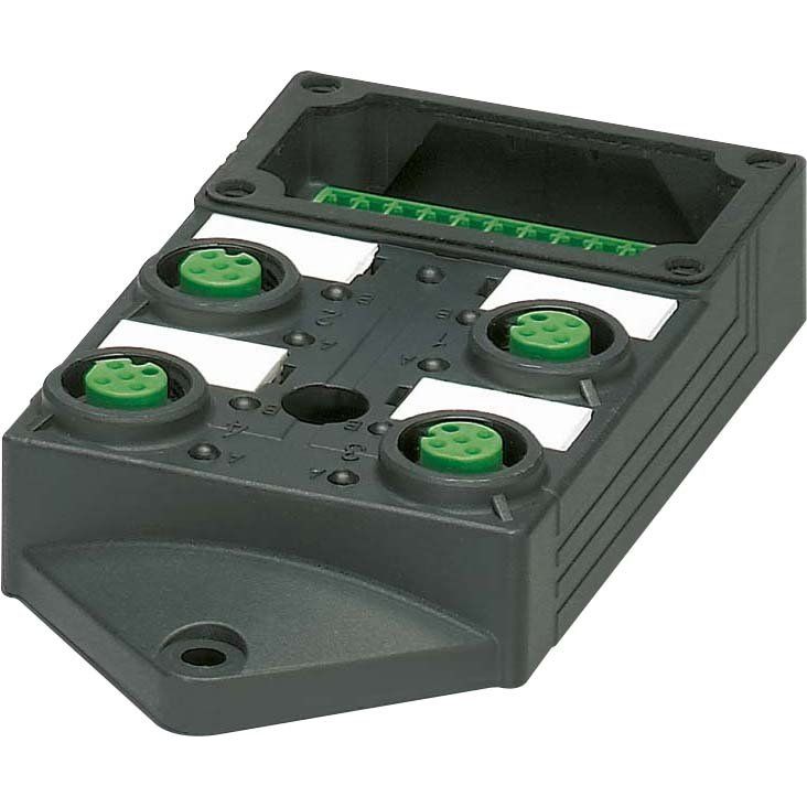 Phoenix Contact - Passiver Sensor-/Aktor-Verteiler (ohne Leitung) Sensor-/Aktor-Box SACB-4/4-L-C GG SCOP -Grundgehäuse