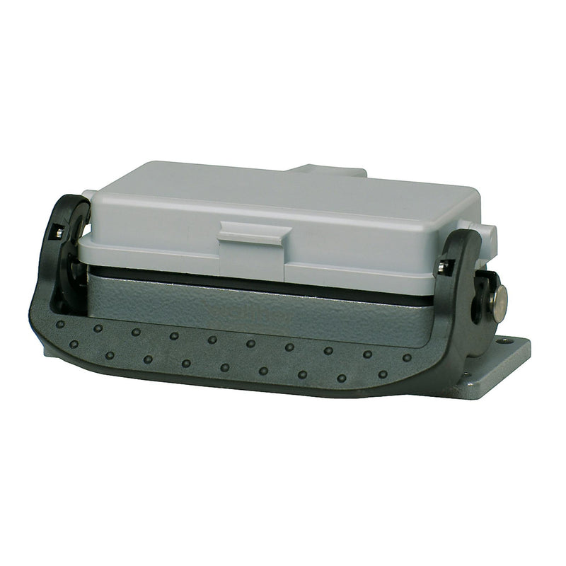 Walther Werke - Gehäuse für Rechtecksteckverbinder Anbaugehäuse B24 714424AL 29mm LVB m.Klappdeck