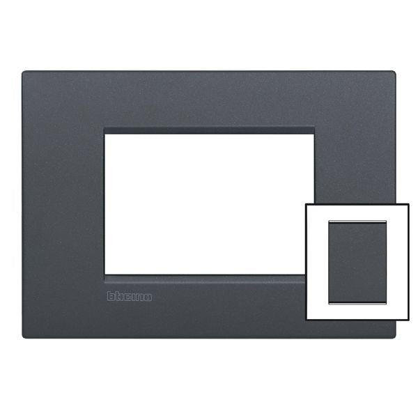 Legrand (BT) - Abdeckrahmen LL-Air Rahmen 3+3Modul LNC4826AR anthrazit