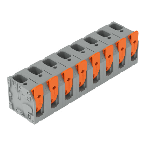 WAGO - Leiterplattenklemme Hebel 2606-3358 6mm²,grau − 22 Stück