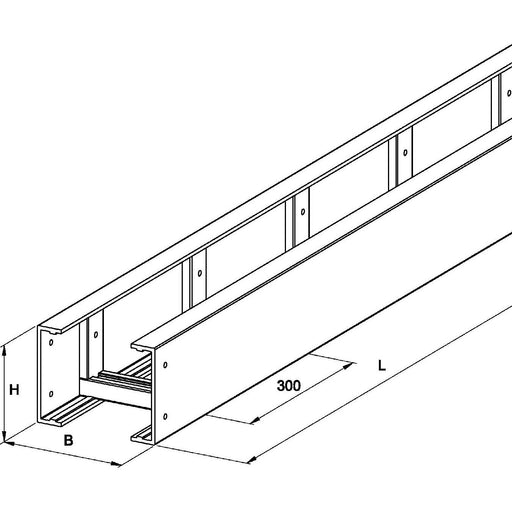 Niedax - Kabelleiter GFK-Kabelleiter ULL 100.450 100x450x6000mm − 6 Meter