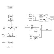 WAGO - Feldbus, Dez. Peripherie - Kommunikations-Modul AS-Interface-Master 753-655 lichtgrau