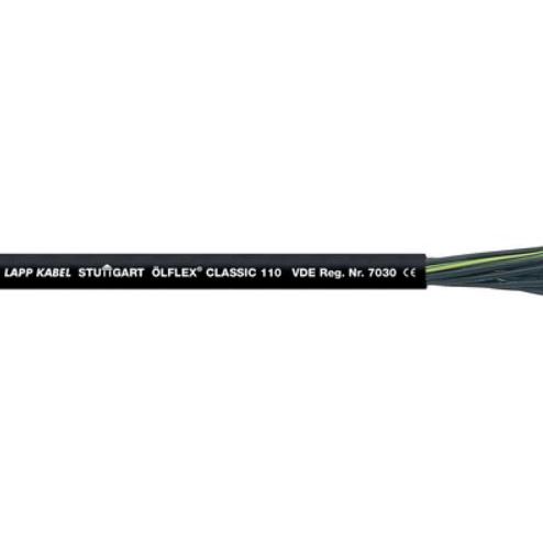Lapp Kabel&Leitung - Energiekabel < 1 kV, für ortsveränderlichen Einsatz ÖLFLEX CLASSIC 110 1119877/50 25G0,75 BK − 50 Meter