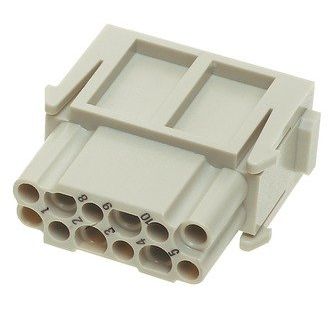 Harting - Kontakteinsatz für Rechtecksteckverbinder Einzelmodul Han DD 09140123101XL Crimpanschluss − 500 Stück