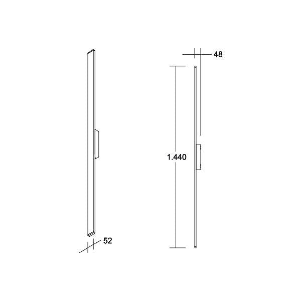 Brumberg Leuchten - Decken-/Wandleuchte LED-Wandleuchte 60042103 3000K, graphit