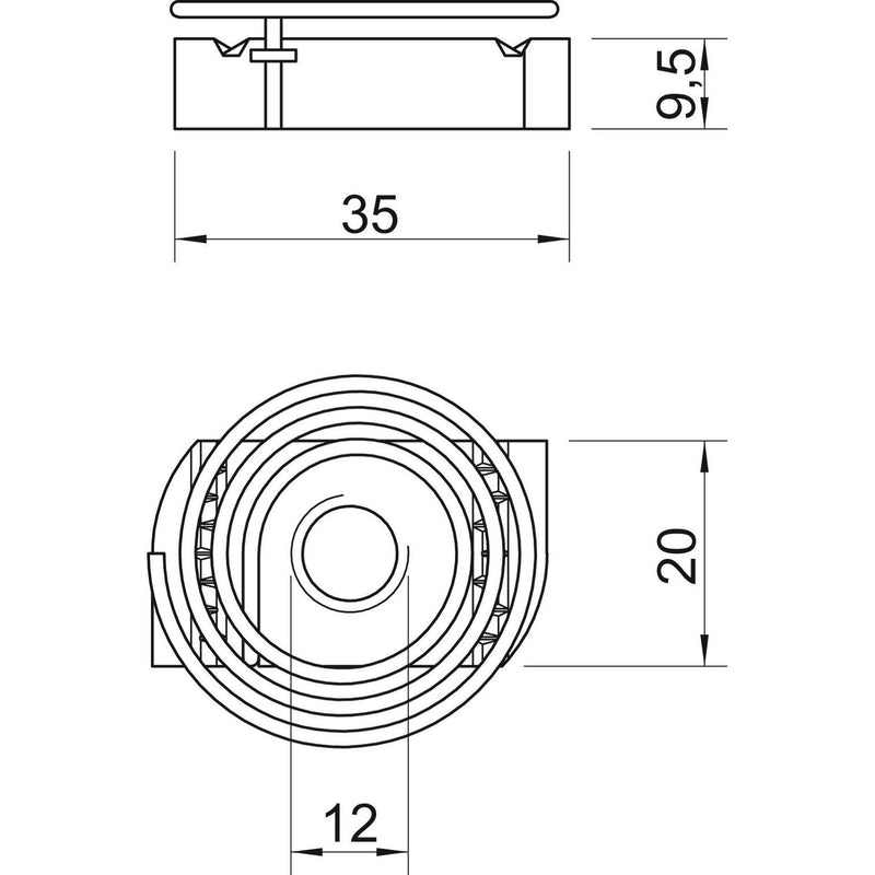 OBO Bettermann Vertr - Gleitmutter Gleitmutter mit Feder MS41SNF M12 F M12, für Profilsch. − 50 Stück