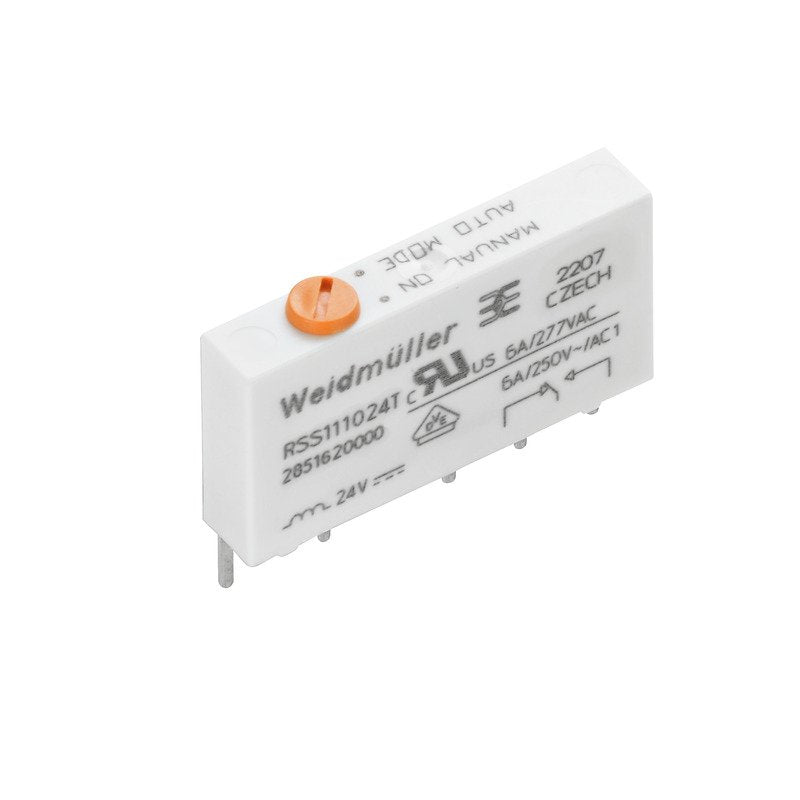 Weidmüller - Schaltrelais Kleinschaltrelais 24V DC RSS111024T 1 Wechsler − 20 Stück