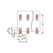 WAGO - Leiterplattenklemme SMD-Leiterplattenklemme 20863204700650900000 Drücker,1,5mm²,ws − 3605 Stück
