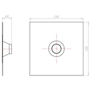 Kaiser - Zubehör/Ersatzteile für Dose/Gehäuse für Montage in der Wand/Decke Rohrmanschette 9089-51 D42-55mm Vlies-Butyl