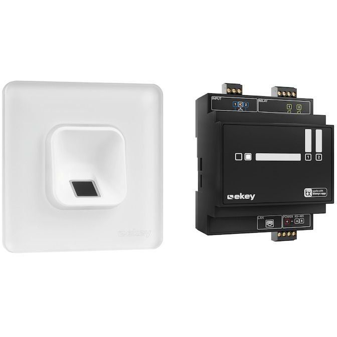 Ekey (AT) - Zutrittskontrollsystem Fingerprintset 203703 Unterputz, Glas, ws