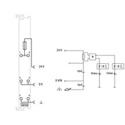 WAGO - Feldbus, Dez. Peripherie - Einspeise- und Segmentmodul Potentialeinspeisung DC24V 750-610/040-000 dunkelgrau