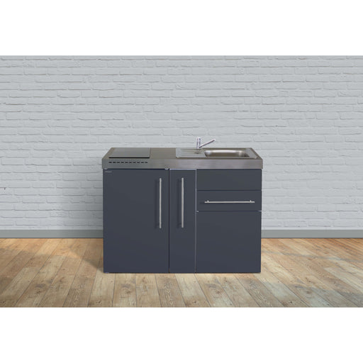 Stengel - Mini-Küche Miniküche Premiumline MPSG120AIKFliBreS Schiefergrau