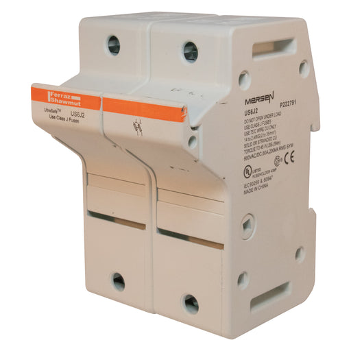 Mersen - Halter für zylindrische Sicherung Sicherungshalter J ULTRA US6J2 SAFE 60A 2-polig − 3 Stück