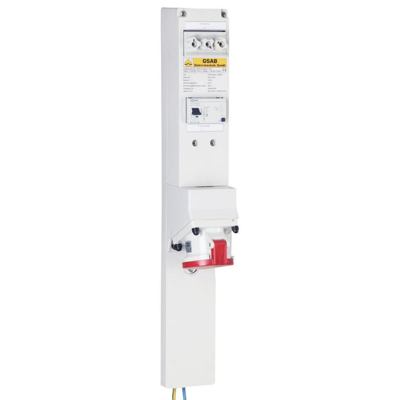 GSAB Elektrotechnik - CEE-Steckdosen-Kombination (IEC 60309) Systemleiste 99.00.-063 für Sammelschiene