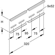 Niedax - Verbinder für Kabeltragsystem Winkelverbinder KWV 100 S