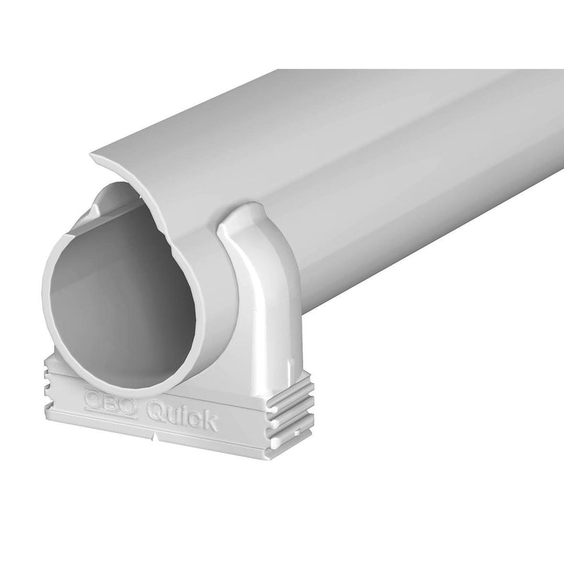 OBO Bettermann - Elektro-Installationsrohr Kunststoff Quick-Pipe-Set 2954 M16 LGR 50m +156 Schellen